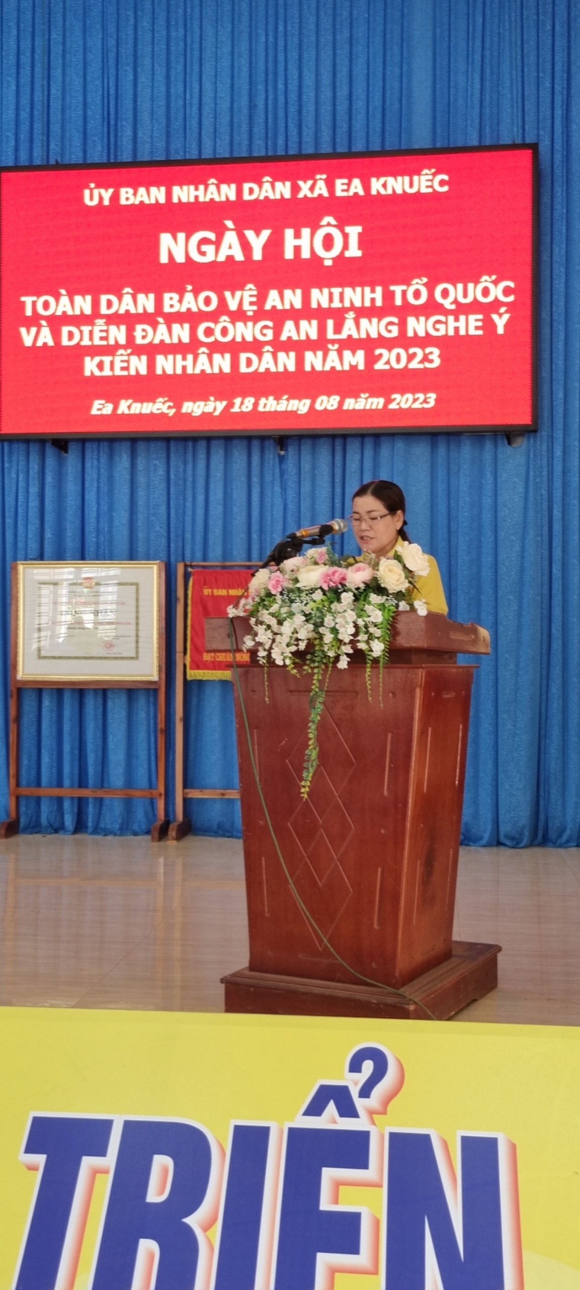 UBND xã Ea Knuếc tổ chức ngày hội toàn dân bảo về An ninh tổ quốc năm 2023
